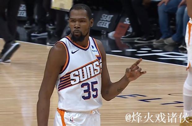 杜兰特封盖默里反击上篮，第四节已经连续送出三记封盖